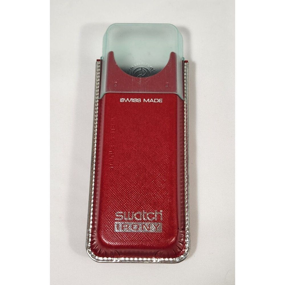 vintage Genuine SWATCH‎ Irony Red Case storage box Watch